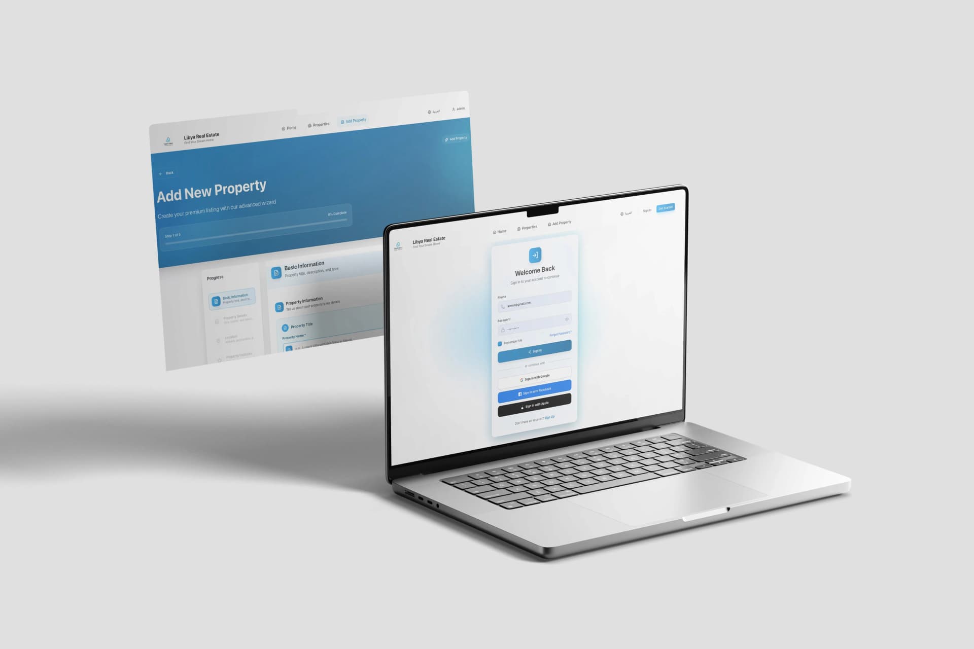 Beyut Libya property marketplace interface